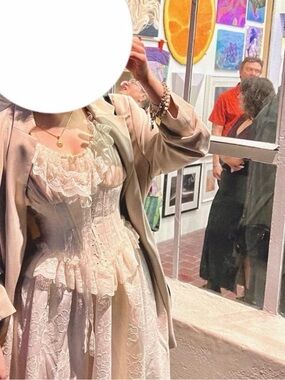 Lacemade Elegant Cream Lace Dress